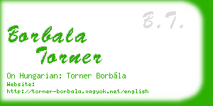 borbala torner business card